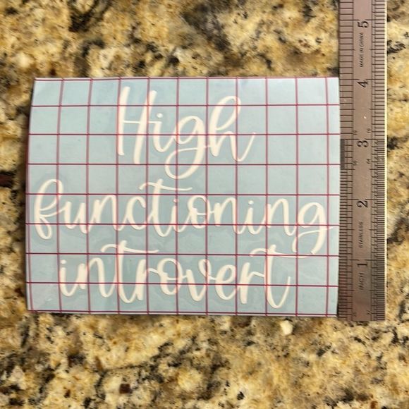 High Functioning Introvert Car Decal - Picture 5 of 10